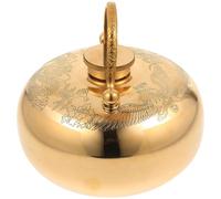 Gatuida Scaldamani Portatile in Rame Spesso 13 CM Borsa Dell’Acqua Calda Riutilizzabile per Riscaldamento Invernale Mani e Piedi Stufa Termica Compatta per Ufficio e Casa Colore Casuale