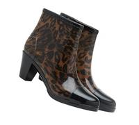 Gatuida Scarpe da Pioggia Donna Corte con Zeppa Antiscivolo Moda Casual Facili da Indossare per Esterno Campeggio Viaggio