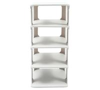 Gatuida Scarpiera in Plastica Bianca a Singolo Livello Organizer Scarpe Compatto e Facile da Pulire Porta Scarpe Salva Spazio per Ingresso e Corridoio per Uso Vari e Combinazioni