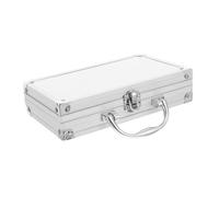 Gatuida Scatola per Monete con Coperchio in Metallo Vetrina Trasparente per Collezione di Monete Medaglie e Distintivi Scomparti Regolabili per Organizzazione Facile e Portatile