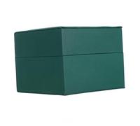 Gatuida Scatola per Orologio Singolo Verde in Plastico Coperchio | Interno Decorazione in Peluche, Struttura a Telaio Spesso, Apertura e Chiusura Pratiche