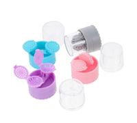 Gatuida Scatola per Pulizia Lenti a Contatto Manuale Portatile 4 Pezzi Pp | Vacanza e Campeggio, Struttura Leggera, Uso Rotante, Confezione Completa da 4 Pezzi Colore Casuale
