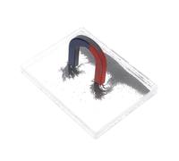 Gatuida Scatola Polvere Ferro Magnetica Per Esperimenti Di Fisica Strumento Didattico Classe Per Dimostrare Linee Di Campo Magnetico Con Trucioli Di Ferro