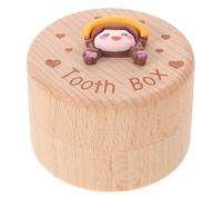 Gatuida Scatola Porta-detersivi in legno per Fatine Dei Denti: Contenitore per Conservare I Denti da Latte Delle Bambine - Primo Organizer per Ricordi Smarriti, Souvenir Delle Fate, Baby Shower