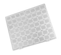 Gatuida Scatola Portaoggetti Trasparente con Scomparti Antiossidante Organizer Manicure Piccolo e Contenitore Gioielli Compatto e Portatile per Viaggi e Casa