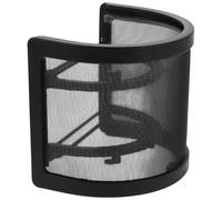 Gatuida Schermo anti-pop per microfono: schermo anti-vento per microfono - filtro di registrazione in metallo a forma di U per microfoni vocali palmari e a condensatore per podcast in studio