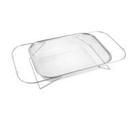 Gatuida Scolapasta Estensibile in Acciaio Inossidabile con Liscio Scolapiatti Multiuso per Lavello Cucina Portapiatti e Scolapasta per Frutta e Verdura Facile da Pulire e Conservare