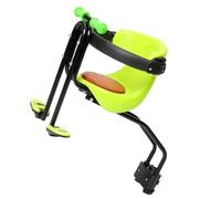 Gatuida Seggiolino Bici Bambina Anteriore Regolabile con Maniglione Shock Sedile Pieghevole e Schienale Rinforzato per Anni Adatto per Bici Corsa e Pieghevoli Verde