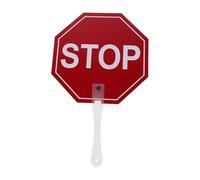 Gatuida Segnale di Stop in Classe: Cartello Portatile Ottagonale Rosso bifacciale - Strumento per Insegnanti per la Gestione del comportamento, Il Controllo del Rumore - Segnale visivo per la Scuola