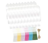 Gatuida Segnalibri Acrilici Vuoti con Nappe Colorate DIY Segnalibro per Lettura e Materiale Acrilico Resistente per Studenti e Decorazione Libri