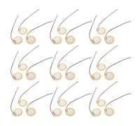 Gatuida Sensore Piezoelettrico a Disco da 27 Mm con Cavi - Set da 35 Pezzi - Modulo Trasduttore Acustico per Cicalino Piezoelettrico e Attivazione Suono in Strumenti Musicali e Allarmi