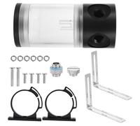 Gatuida Serbatoio di Raffreddamento Acqua Cilindrico Trasparente per Kit con Tappo Stabile e Anello per Circuito di Raffreddamento Liquido Facile da Installare e Compatibile con Pompa e