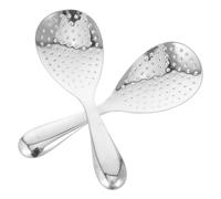 Gatuida Set 2 Cucchiai per Riso in Acciaio Inossidabile 304, Cucchiai da Cucina Antiscivolo e Multifunzione per Casa e Ristorante, Colore Argento