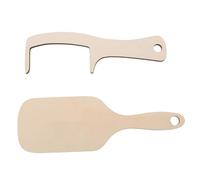 Gatuida Set 2 Pezzi Spazzola e Pettine in Legno senza Denti per Uomo Calvo, Pettine Tascabile per Cuoio Capelluto Delicato, Accessorio Divertente per Toelettatura e Regali Romantici