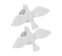 Gatuida Set 2 Spille Cattoliche Simbolo Della Pace, Spilla Spirituale Smaltata Da Bavero Per Comunione e Battesimo, Accessorio Religioso Simbolico Per Eventi Sacri