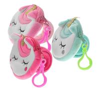 Gatuida Set 3 Pezzi Braccialetti Slap Unicorno in Peluche Leggeri, Cinturini Da Polso a Scatto Per Ragazzo Ragazza, Portamonete Decorativo Morbido e Sicuro Per Feste e Uso Quotidiano