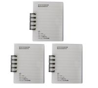 Gatuida Set 3 Pezzi Quaderni Piccoli per Appunti Spirale in Carta Bianca Design Semplice, Pratici per Studenti e Uso Scolastico, per Disegni e Poesia
