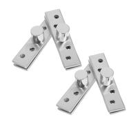 Gatuida Set 4 Cerniere Invisibili per Porte Pivotanti in Acciaio Inox Cerniera Rotante Nascosta a 360 Gradi con Albero Centrale Ferramenta per Porte Moderne e Mobili con Apertura