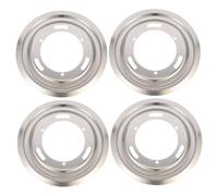 Gatuida Set 4 Leccarde in Acciaio Inossidabile Per a Gas Teglie Resistenti Per Raccolta Olio Design Antiscivolo e Isolamento Termico