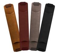 Gatuida Set 4 Pezzi Portapenne in Pu Pelle Antigraffio Fascia Elastica Regolabile per Quaderni e Libri, Protezione Penne da Scivolamento e Rotolamento per Occasioni Speciali