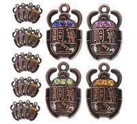 Gatuida Set 48 Ciondoli a Forma di Sacro Antico in Lega Strass 26X16Mm Accessori per Creazione Gioielli Fai da Te Collane e Braccialetti Ornamenti Decorativi Antico Egitto per Artigianato