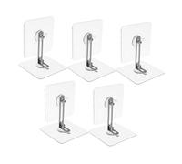 Gatuida Set 5 Ancoraggi Adesivi Per Mobili a Parete Antiribaltamento, Cinghie Di Sicurezza Per Ragazzo Ragazza, Staffe Fissaggio Per Armadi Librerie e Mensole, Protezione Senza Fori Per Casa Sicura