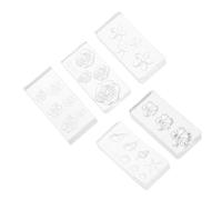 Gatuida Set 5 Stampi in Silicone per Unghie a Tema Marino e Fiori 3D Riutilizzabili e Flessibili per Nail Art Fai da Te Decorazioni Manicure Creative e Sformatura senza Sforzo