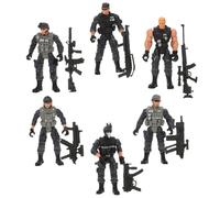 Gatuida Set 6 Pezzi Action Figure Soldato Plastica Mini Modelli Per Ragazzo Ragazza Giocattolo Educativo Scena Gioco Decorazione Da Tavolo