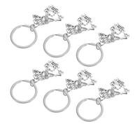 Gatuida Set 6 Portachiavi Cheerleader Ciondoli Zaino Colorati, Accessori per Tifo e Decorazioni per Borse, Regalo per Feste Scolastiche e Spirito di Squadra