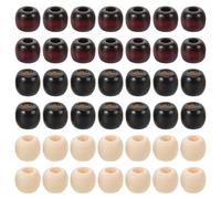 Gatuida Set 60 Perline per Trecce con Foro Largo, Accessori per Chioma Dreadlock in Materiale Leggero, Kit Fai da Te per Gioielli Personalizzati e Decorazioni per Trecce, Adatto