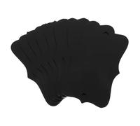 Gatuida Set 8 Etichette Rimovibili per Cestini in Acrilico Nero Clip, Cinghia e Spilla Argentata, Etichette Scrivibili e Cancellabili per Organizzazione Casa, Dispensa e Biancheria