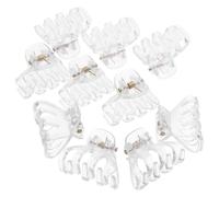 Gatuida Set da 24 Mini Forcine per Chioma a Forma di Polpo in Plastica Resistenti ai Raggi UV Design a Denti per Acconciature per Donne e Ragazze