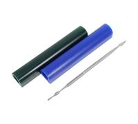 Gatuida Set da 3 Pezzi Tubo di Cera Blu per Intaglio Anelli con Coltello per Scolpire Cera, Strumenti per Creazione e Modellazione Gioielli, per Lavorazioni Dettagliate e Stampi