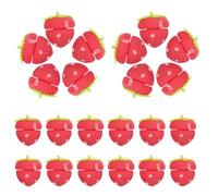 Gatuida Set da 30 Bigodini in Spugna alla Fragola per Dormire Bigodini senza Calore per Chioma Lunghi e Corti Styling Morbido e Naturale per Donne per Uso Notturno e Viaggi