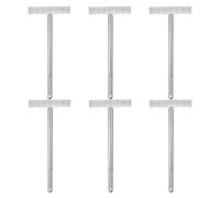 Gatuida Set da 6 Portacartelli Portatili in Acciaio Inossidabile 40 CM Clip Sicura Asta per Cartelli da Parata e Guida Turistica Supporto Leggero per Proteste Eventi Sportivi e