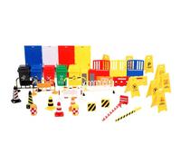 Gatuida Set da Gioco Segnali Stradali 40 Pezzi in Plastica Colorata, Mini Blocchi Stradali Educativi, Sussidi Didattici per Apprendimento Traffico e Sicurezza Stradale, Facile