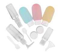 Gatuida Set da Viaggio 11 Pezzi Flaconi da Viaggio Ricaricabili Silicone a di Perdite per Shampoo Lozione e Spray Contenitori per Liquidi Portatili per Vacanze