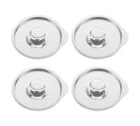 Gatuida Set di 4 coperchi per cestello friggitrice, in acciaio inox, con | Coperchio per friggitrice, ideale per le postazioni di lavoro più frequentate nei ristoranti, previene gli schizzi