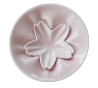 Gatuida Set di Piattini per Condimenti in Ceramica Rosa con Poggia Bacchette, Facile da Pulire e Multiuso, come Regalo per Inaugurazione Casa