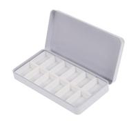 Gatuida Set Latta Vuota per Acquerelli 12 Vaschette 3,2 Ml, Scatola di Ferro Portatile per Colori Artistici, Custodia Compatta per Pittura da Viaggio e Organizzazione Strumenti Creativi