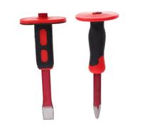 Gatuida Set Scalpelli Professionali 2 Pezzi Paramano in Acciaio Cromo-vanadio da 250mm, Alta Resistenza e Durata per Muratura e Lavorazioni Metalliche