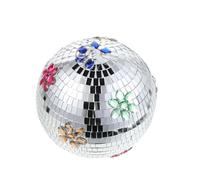 Gatuida Sfera da Discoteca Sospesa in Vetro Specchio a Cubetti Riflettenti, Mini Palla a Specchio Decorativa per Feste e Matrimoni, Decorazione Riempitivo per Ciotole, Resistente e Facile