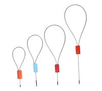 Gatuida Sigilli di Sicurezza a Filo da 30 Cm 50 Pezzi Pinze per Sigillatura a Piombo in Acciaio 3a ad Alta Tenacità per Spedizioni e Controllo Logistico Colore Casuale