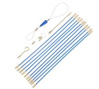 Gatuida Sonda Passacavi in Vetro e Plastica Blu, 58cm, Infilatore di Cavi e Tirafilo per Passaggio Fili Elettrici e Installazione Colore Casuale