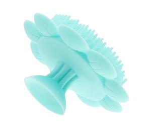 Gatuida Spazzola da Bagno in Silicone Verde per Bambino Bambina, Pratica e Sicura, Facile da Impugnare, per Massaggio Delicato del Cuoio Capelluto nel Bagnetto
