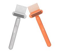 Gatuida Spazzola per Pulizia Pettine e Pennello 2 Pezzi Strumento Multifunzione per Rimuovere Peli e Chioma Accessorio Compatto per Cura Chioma Uso Quotidiano