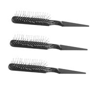 Gatuida Spazzola per Tintura dei Chioma e Pettine da Massaggio Setole Metalliche, 3 Pezzi, Manico Appuntito per Divisione e Cotonatura, Adatta per Parrucche e Styling Professionale