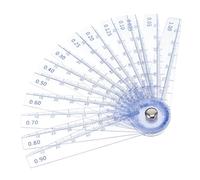 Gatuida Spessimetro in plastica, calibro conico trasparente da 0,05 mm a 1 | 13 Lame Calibro di spessore dello spazio tra gli elettrodi, spessimetro isolante per stampa 3D, corde per chitarra, industria