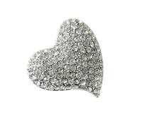 Gatuida Spilla a Forma Di Cuore Cristalli, Spilla Decorativa Delicata e Chic, Accessorio Moda Donna Per Abbigliamento, Regalo Romantico Per Famiglia e Persona Amata