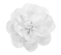 Gatuida Spilla a forma di fiore bianco: spilla da bavero con fiore grande in tessuto - floreale da 19 cm/7,5 pollici per abiti da cerimonia, cappotti, sciarpe da donna